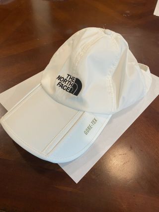 Rare Vintage 90’s White The North Face Goretex Hat Cap Foldable Waterproof 80’s