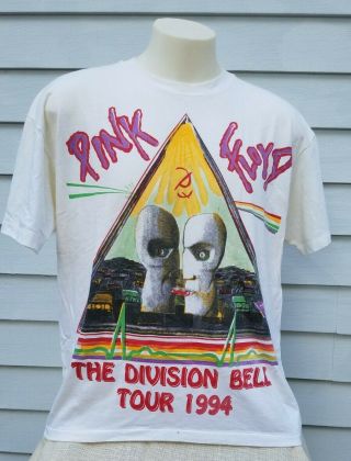 Vtg Pink Floyd The Division Bell Tour 1994 Tshirt Sz Xl 50/50 Rare