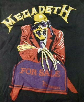 Megadeth Cro - Mags Overkill Kreator Voivod Nuclear Assault Rare 1987 Uk Shirt