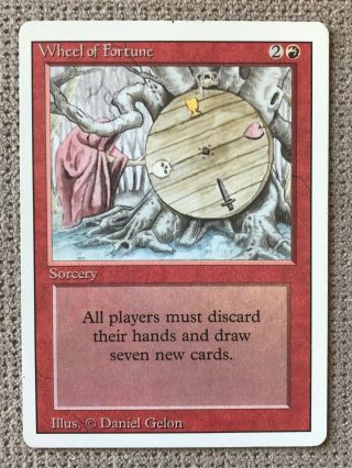 Wheel Of Fortune / Mtg Revised 3rd Edition / Rare / Magic The Gathering Card