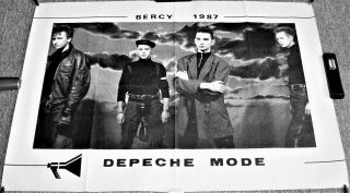 Depeche Mode Rare Concert Poster 1987 Bercy Paris France & Large Zenith Poster