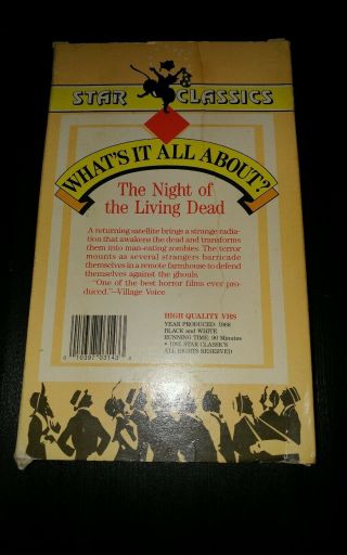 Night of the Living Dead (Rare Star Classics VHS) 3