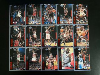 1998 - 99 Upper Deck Mj23 Michael Jordan 1 - 30 Chicago Bulls Complete Set Rare