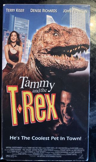 Tammy And The T - Rex Vhs Denise Richards Imperial Rare Oop Screener Ships