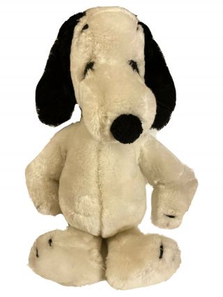 Vintage Rare 1968 Snoopy 18 " Plush United Feature Syndicate With Collar
