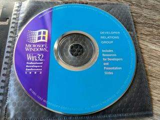 Ultra Rare: Microsoft Win32 Pdc 1993 Cd Windows 95 " Chicago ",  Cairo,  Beta Slides