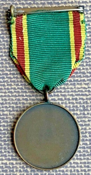 1950 - 70 Rare South Africa - Boy Scout Long Service Medal With Leaping Springbok 2