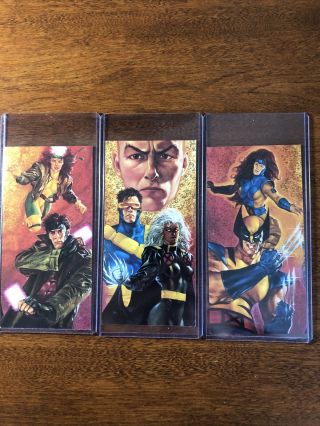 Rare 1993 Marvel X - Men Hanes Promo Undistributed Trading Cards All 3 Pls Read