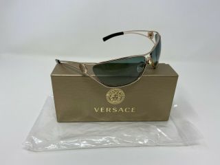 Rare Vintage Gianni Versace X 37 Sunglasses Mod.  X37 Col.  030 Gold Made In Italy