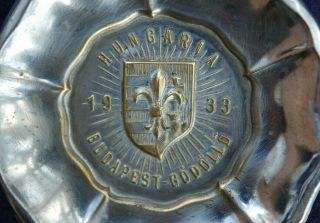 1933 - World Scout Jamboree - Souvenir Metal Pin Dish / Ash Tray - RARE 2