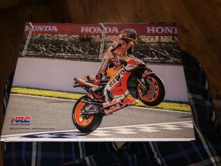 2018 Honda Hrc Official Motogp Yearbook.  Rare.  Marquez/pedrosa.