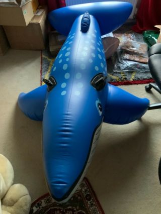 Rare Intex 95” Classic Inflatable Blue Whale