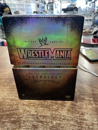 Wwe Wwf Wrestlemania 1 - 21 The Complete Anthology 1985 - 2005 Dvd Set Rare Oop Cell