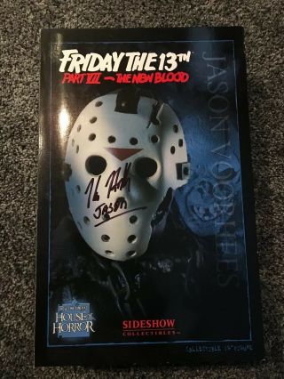 Sideshow Jason Friday The 13th Part 7 Blood Auto By Kane Hodder Rare