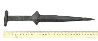 Ancient Rare Authentic Viking Scythian Roman Iron Battle Sword Dagger 4 - 6th AD 3