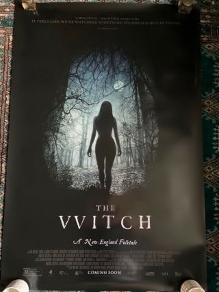 The Witch Movie 1 Sheet Poster 27 X 40 Rare Horror Scary Collectable