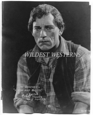 Lon Chaney Sr Vintage Photo Western Setting Rare Cowboy Lumberjack