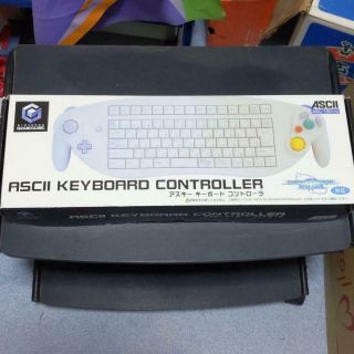 Nintendo Gamecube Ascii Keyboard Controller White Asc - 1901po Wz Box Japan Rare
