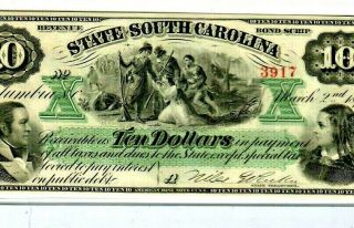 $10 " South Carolina " (crispy) Rare $10 " South Carolina " 1800 