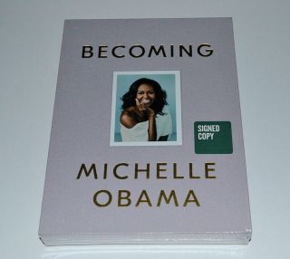Michelle Obama Signed Deluxe Boxed Memoir Autographed 1/1 Edition W/extras Rare