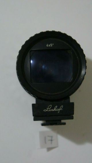 Rare Linhof 9x12 / 4x5 Universal Finder For 75 - 360mm Lens