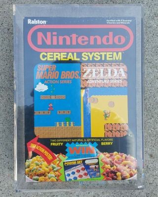 Rare 1989 Nintendo Cereal System Mario Bros/zelda
