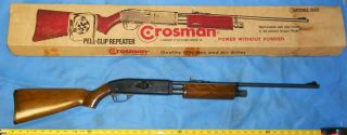 Rare Vintage Crosman 622 Co2.  22 Cal Air Rifle Factory Box & Inserts,  Beauty