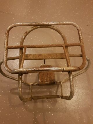 Lambretta Spare Wheel Carrier And Rack 100 With Patina Rare