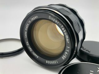 【rare Exc,  8 Elements】 Pentax Takumar 50mm F1.  4 Lens M42 From Japan