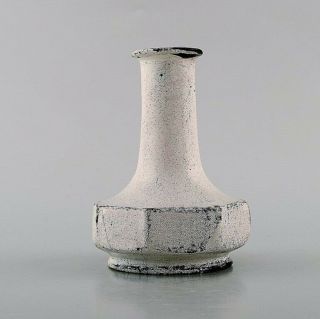 Svend Hammershøi For Kähler,  Denmark.  Rare Vase In Glazed Stoneware