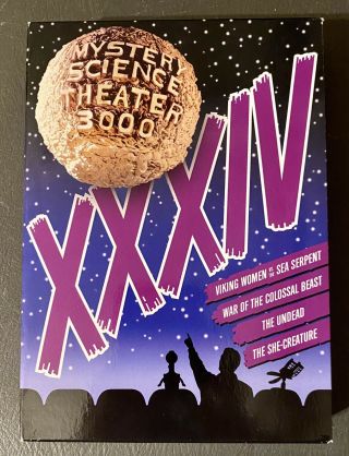 Mystery Science Theater 3000 Volume Xxxiv 34 Mst3k Dvd Complete Oop & Rare