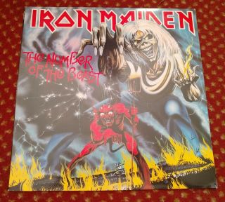 Iron Maiden Ultra Rare Singapore Malaysia Press.  Number Of The Beast.