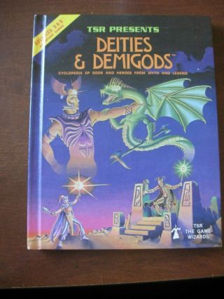 Ad&d 1st Ed Hardback - Deities & Demigods - Very Rare Cthulhu Edition - 144 Pg