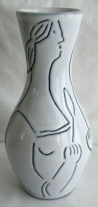 Vintage 50s Rare Modernist Jacques Innocenti Mid Century Modern Vase Picasso Era