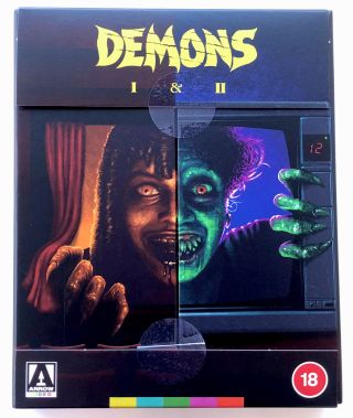 Demons 1 & 2 (i & Ii) Blu Ray Limited Rare Oop Arrow Region B Argento Box Horror