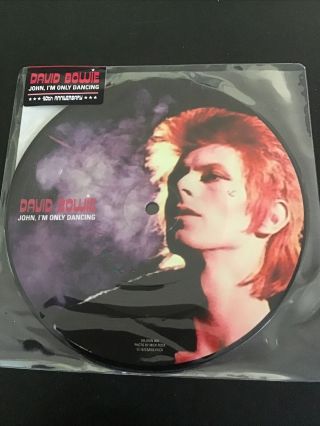David Bowie Mega Rare Picture Disc 40th Anniversary John I’m Only Dancing 7” 45