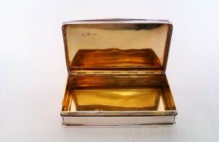 Extremely Rare & Solid Silver William Iv Presentation Snuff Box 1838