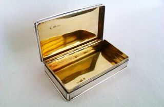 Extremely Rare & Solid Silver William IV Presentation Snuff Box 1838 3