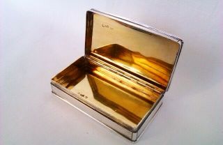 Extremely Rare & Solid Silver William IV Presentation Snuff Box 1838 5