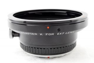 [Near,  ] Rare to Find Asahi Pentax Adapter K For 6x7 67 lens From JAPAN 2
