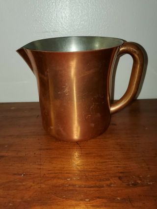 Rare Copper Plated Beer Pitcher By Russel Wright (1904 - 1976) For Chase Brass