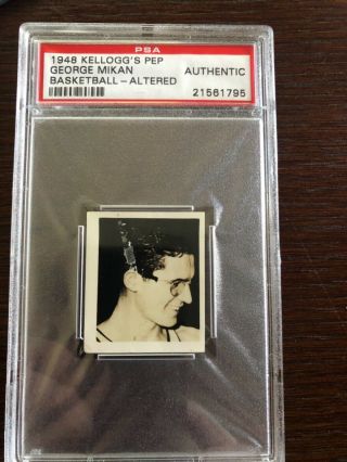 1948 Kellogg’s Pep George Mikan Psa A Rare Rookie Card