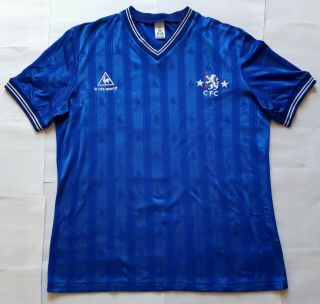 Rare Chelsea 1985 / 1985 Vintage Le Coq Sportif Football Shirt (m) Jersey 1980s