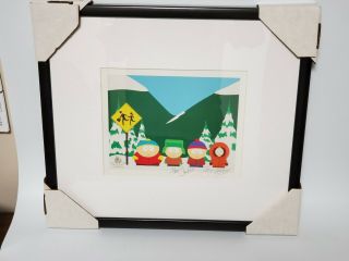 Rare 2002 Limited /1000 Framed South Park Lithograph Comedy Central