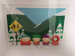 RARE 2002 LIMITED /1000 FRAMED SOUTH PARK LITHOGRAPH COMEDY CENTRAL 2