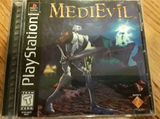 Medievil (sony Playstation 1 Ps1,  1998) Black Label Authentic Rare