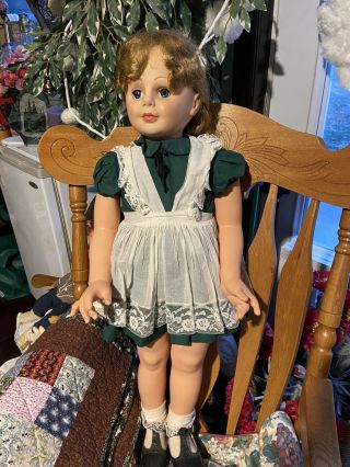 Miss Lucky Green Stamp Doll By Earle Pullan Co.  1960’s Rare 35 "