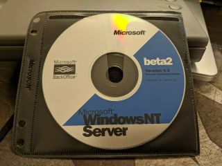 Extremely Rare: Microsoft Windows Nt Server Version 4.  0 Beta 2 Cd