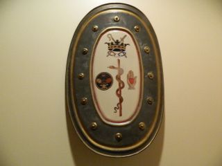 Vintage Rare Ioof Order Odd Fellows Large (over 2 Foot) Ceremonial Shield