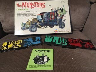 Vintage 1965 The Munsters Cartoon Kit By Colorforms Rare Vintage Toy